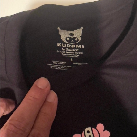 NWOT Sanrio Kuromi T-Shirt Jiraikei GAL Fashion Black Size Large - Picture 4 of 4